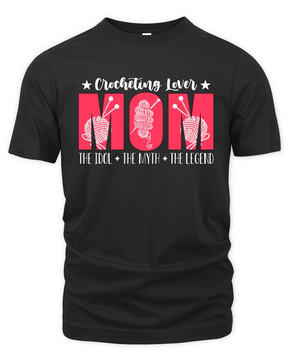 Crocheting Lover Mom The Idol The Knitting Lover Organic Unisex T-shirt