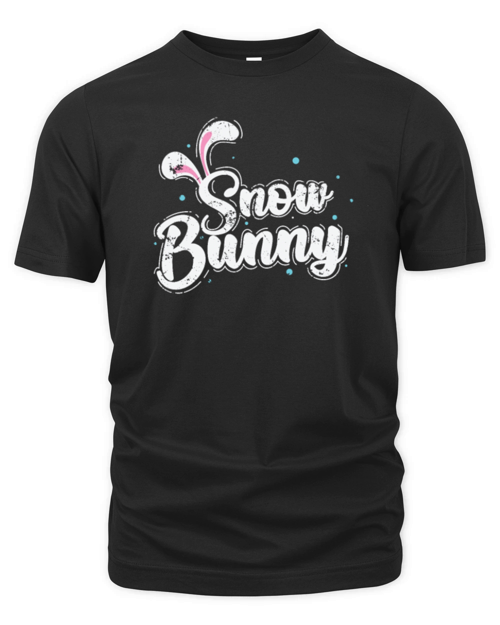 Snow Bunny Snow Winter Season Tobogganing Organic Unisex T-shirt