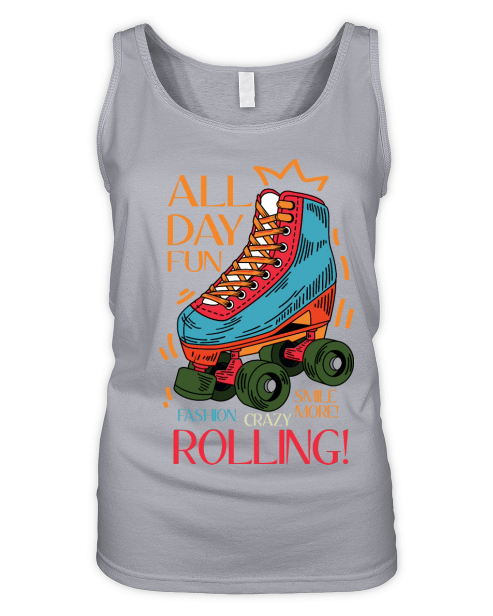 All day fun Cheerful Person Gift Organic Women's Tank Top
