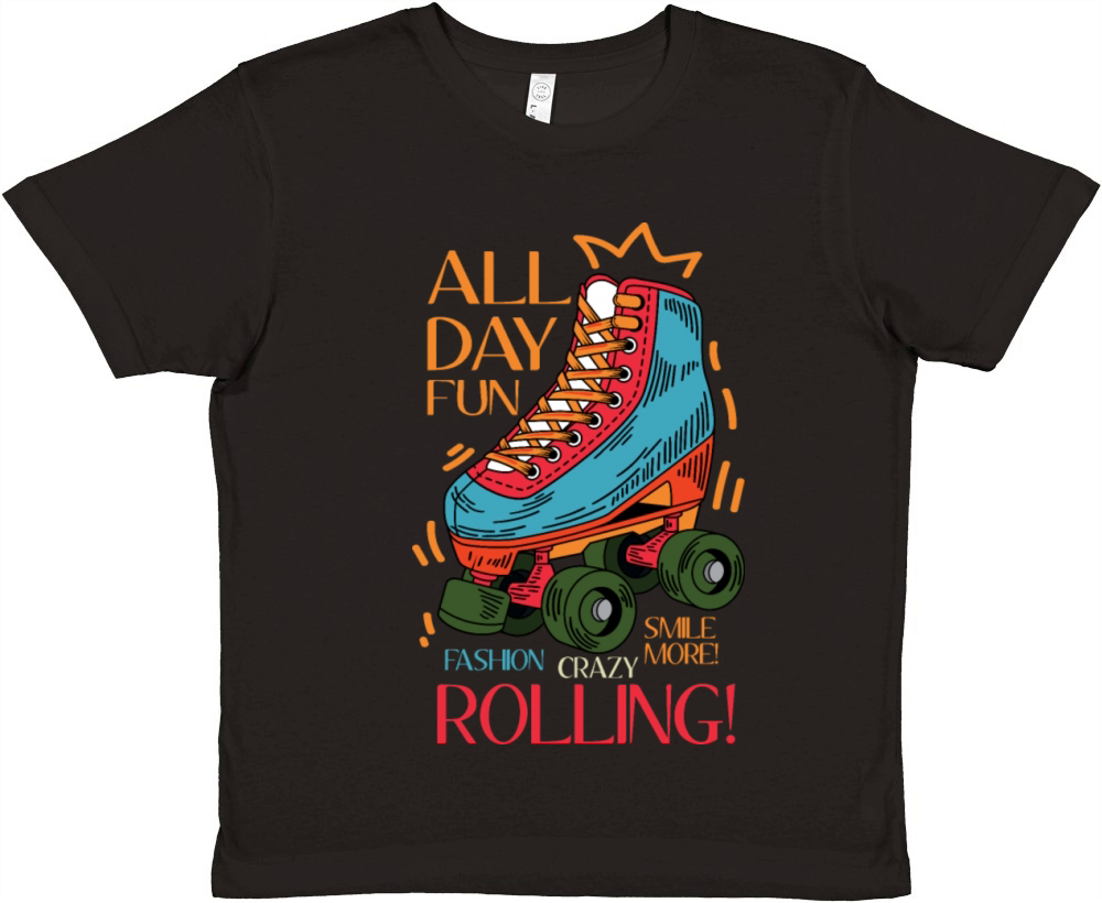 All day fun Cheerful Person Gift Premium Kids Crewneck T-shirt