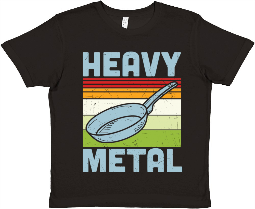 Heavy Metal Pan Frying Pan Premium Kids Crewneck T-shirt