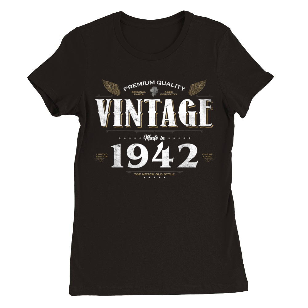 82 Years Old Vintage 1942 Limited Edition 82nd Premium Womens Crewneck T-shirt