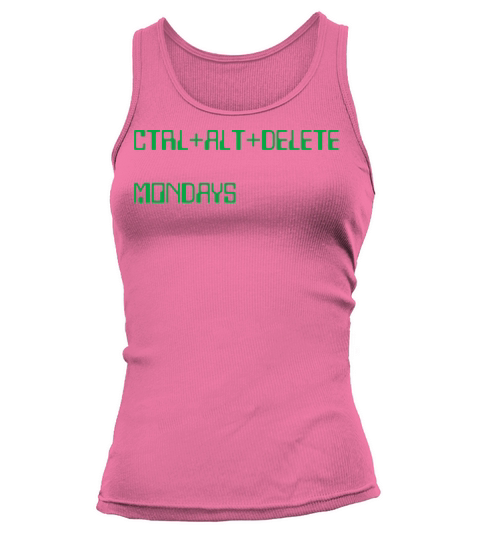 Ctrl Alt Delete Mondays Clear Tank top Woman