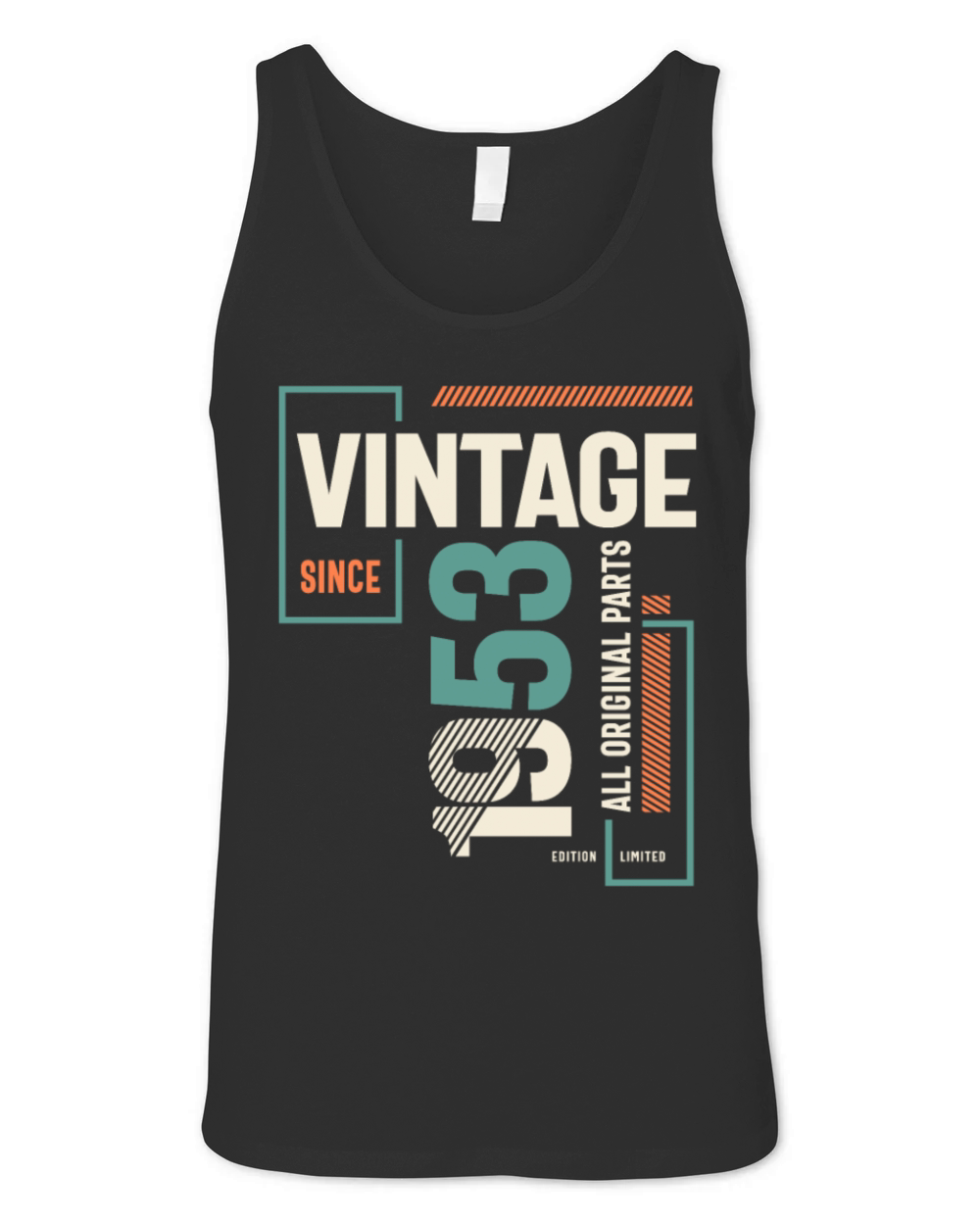 1953 71st Birthday Gifts 71 Year Old Men Women Unisex Jersey Tank