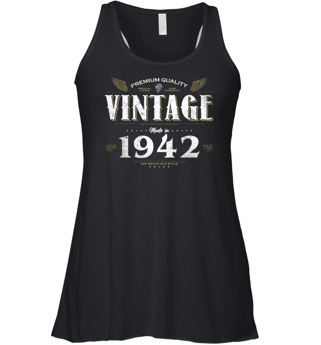 82 Years Old Vintage 1942 Limited Edition 82nd Women's Flowy Tank Top
