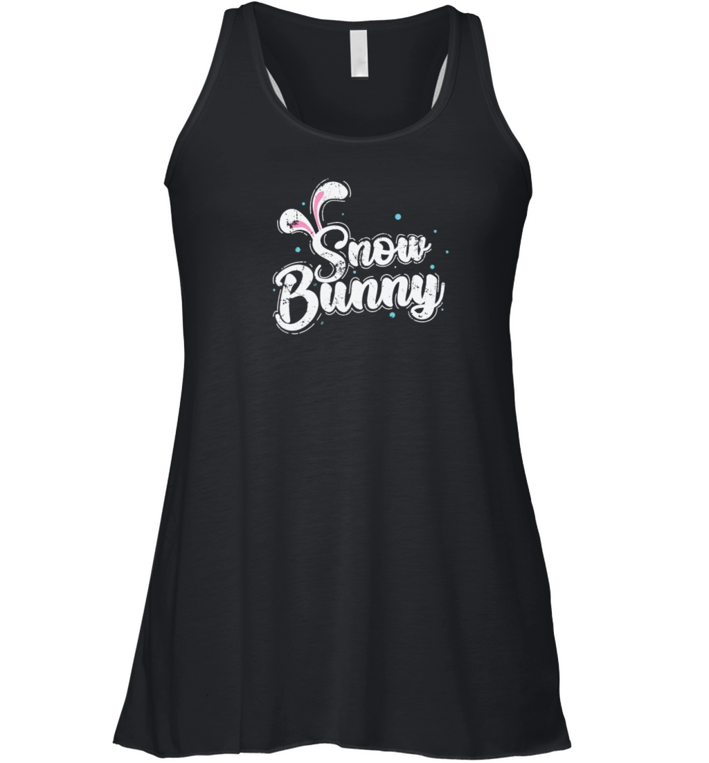 Snow Bunny Snow Winter Season Tobogganing Women's Flowy Tank Top
