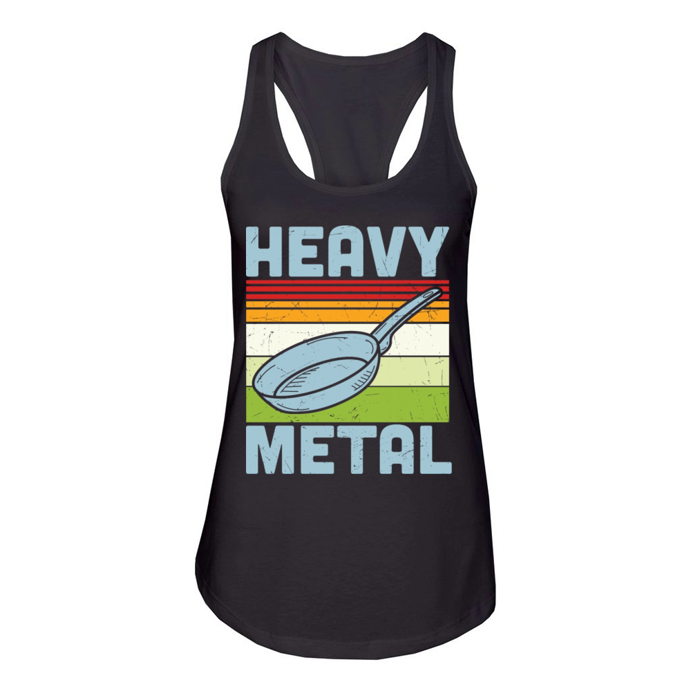 Heavy Metal Pan Frying Pan Women's Racerback Tank