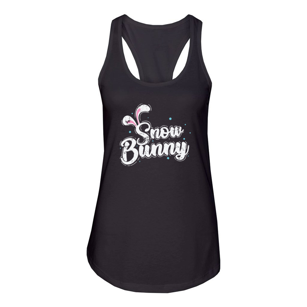 Snow Bunny Snow Winter Season Tobogganing Women's Racerback Tank