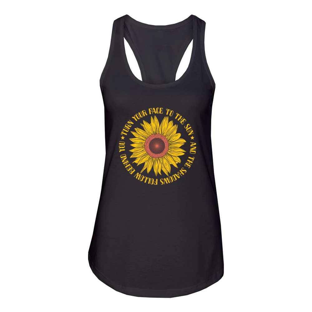 Turn your Face to the Sun Sunflower Women's Racerback Tank