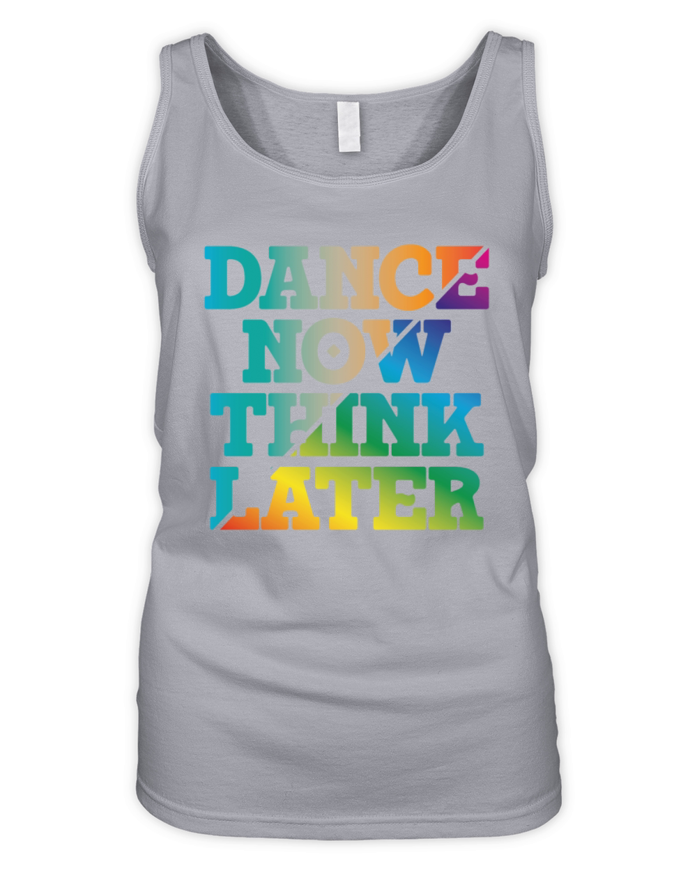 Dance now think later Organic Women's Tank Top