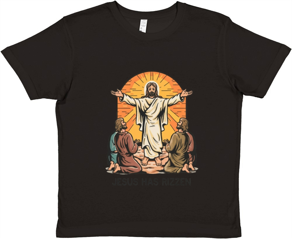 Jesus Has Rizzen Group of Individuals Sharing the Premium Kids Crewneck T-shirt