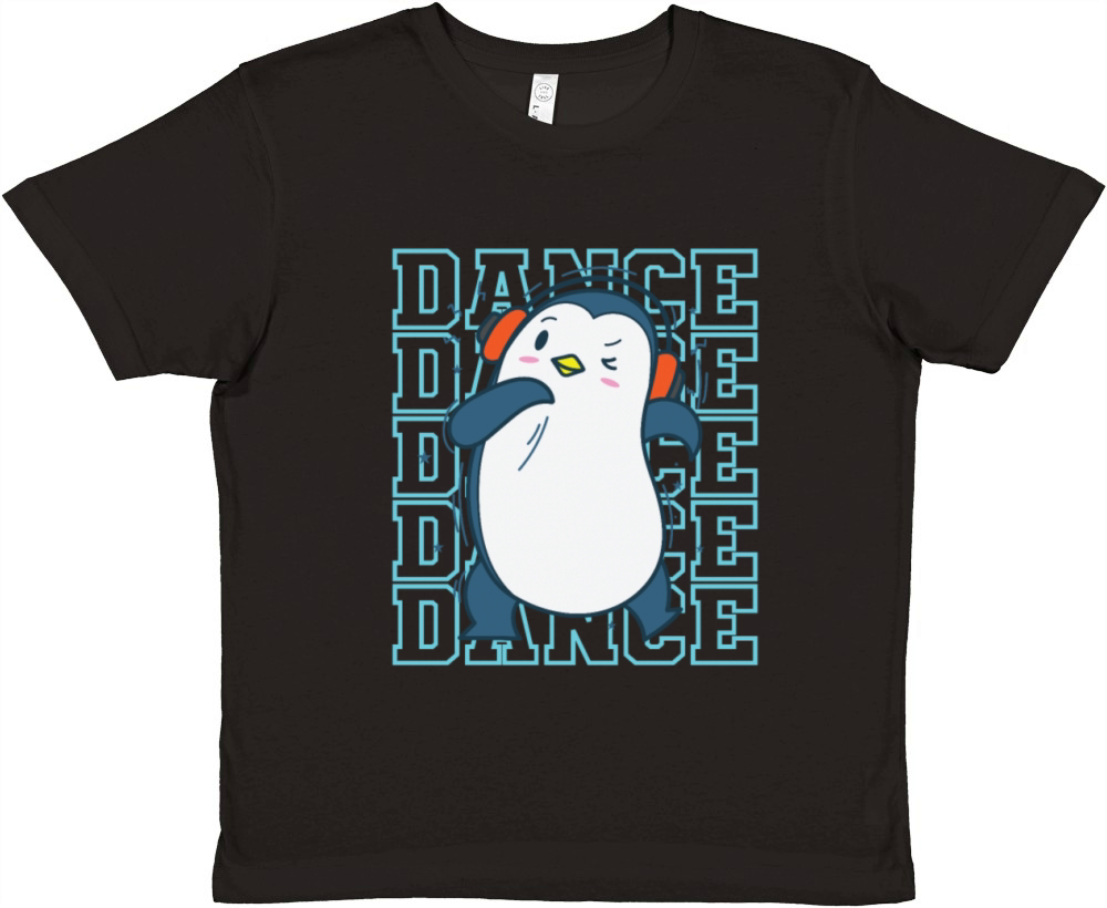 Penguin loves Dance Animal Antarctica Premium Kids Crewneck T-shirt
