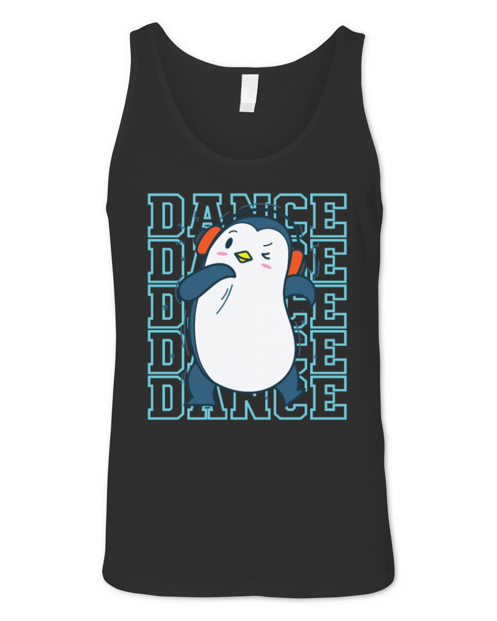 Penguin loves Dance Animal Antarctica Unisex Jersey Tank