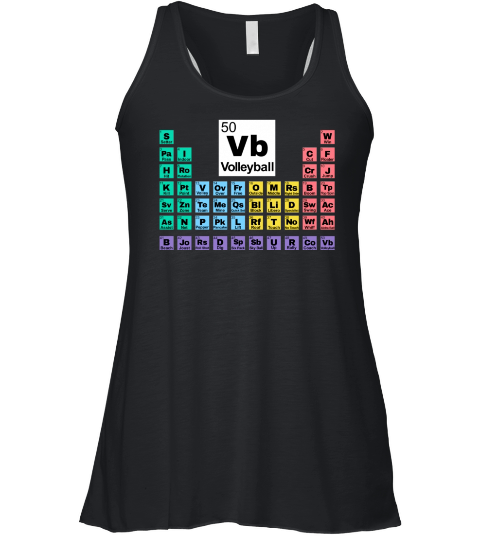 Volleyball Periodic Table Women's Flowy Tank Top