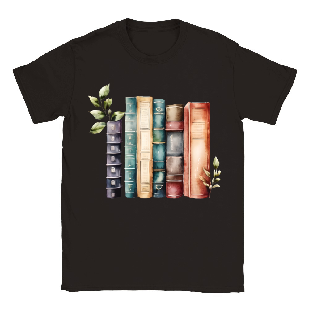 Old Antique Leather Bound Books Classic Kids Crewneck T-shirt