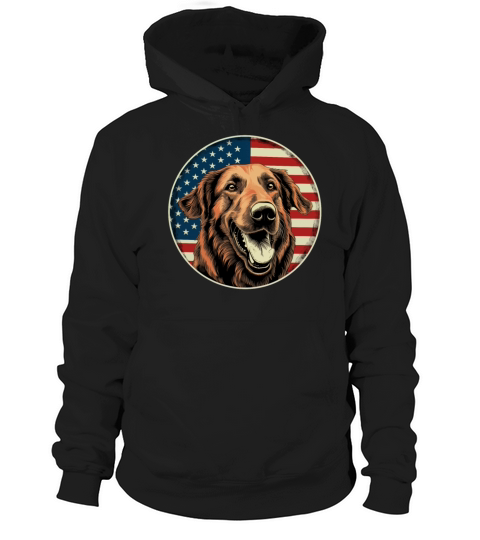 German Shepherd Funny Dog Vintage Retro American Hoodie Unisex