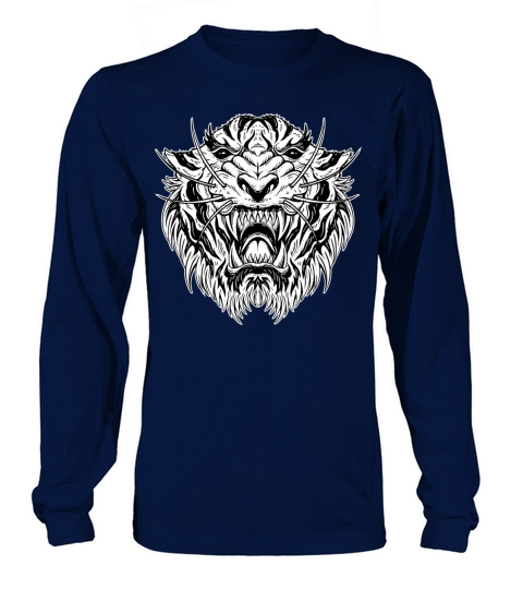 Dark Tiger Head Long sleeved Unisex