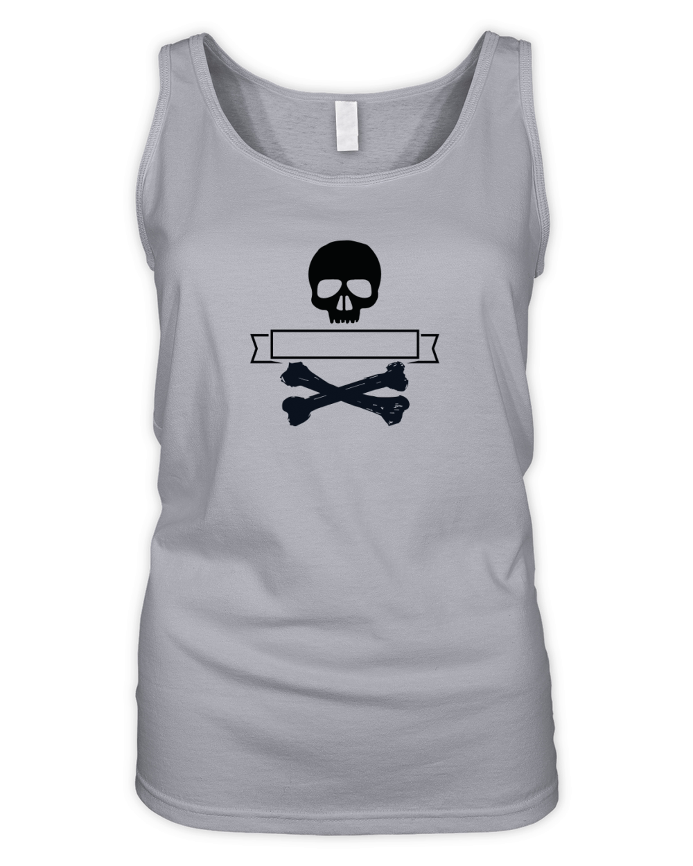 HALLOWEEN BADGE Cross skull B Organic Women's Tank Top