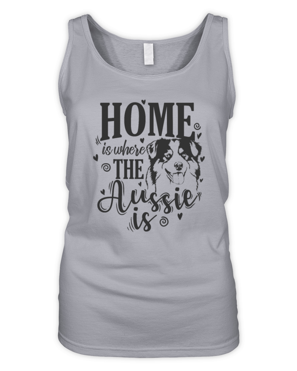 Home is where the Aussie is Australian Shepherd Organic Women's Tank Top