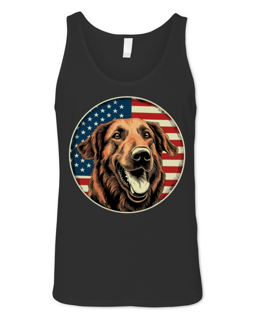 German Shepherd Funny Dog Vintage Retro American Unisex Jersey Tank