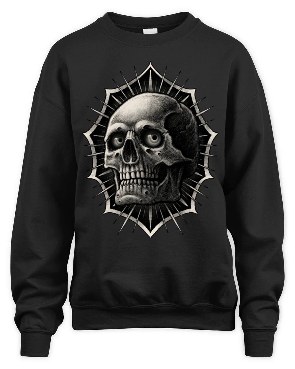 old school skull Traditional Tattoo Unisex Premium Crewneck Sweatshirt