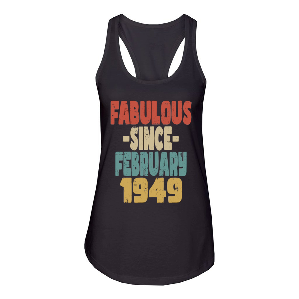 Fabulous February 1949 Women's Racerback Tank