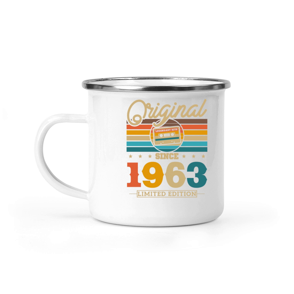 Vintage 1963 Birthday Gift Camping Mug