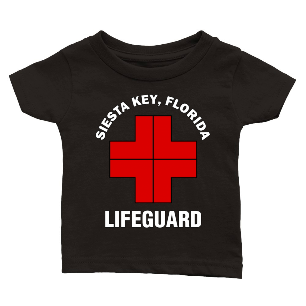 lifeguard siesta key Classic Baby Crewneck T-shirt