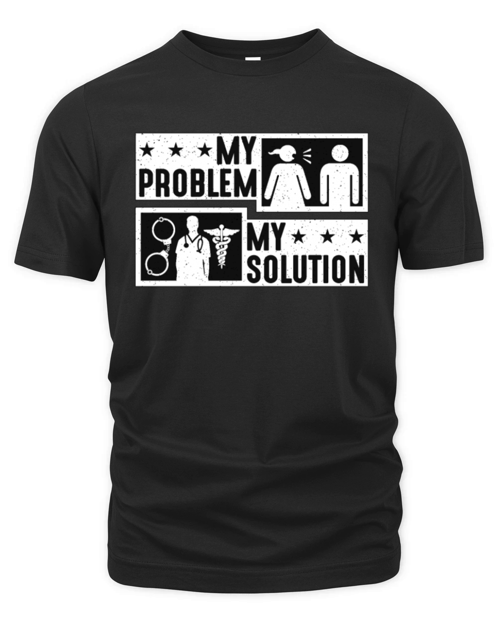 Correctional Nurse My Problem My Pictogram Dad Mom Organic Unisex T-shirt