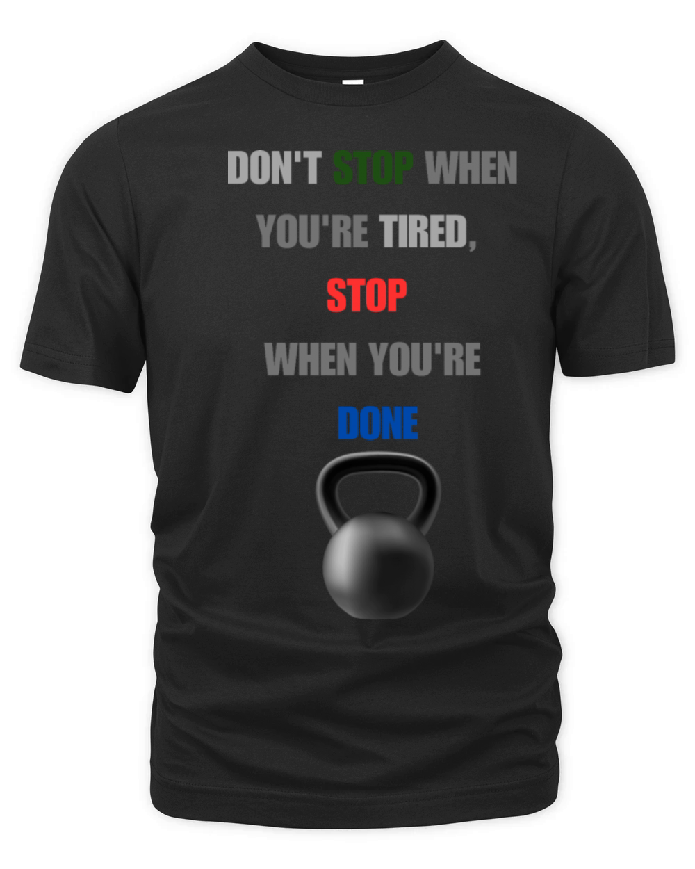 DON T STOP WHEN YOU RE TIRED STOP WHEN YOU RE DONE Organic Unisex T-shirt