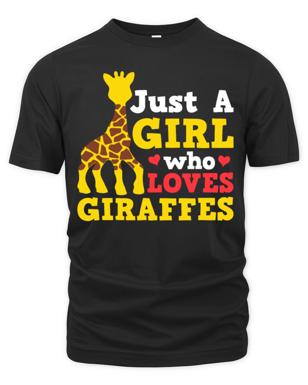Giraffe Animal Girls Kids Gift Organic Unisex T-shirt