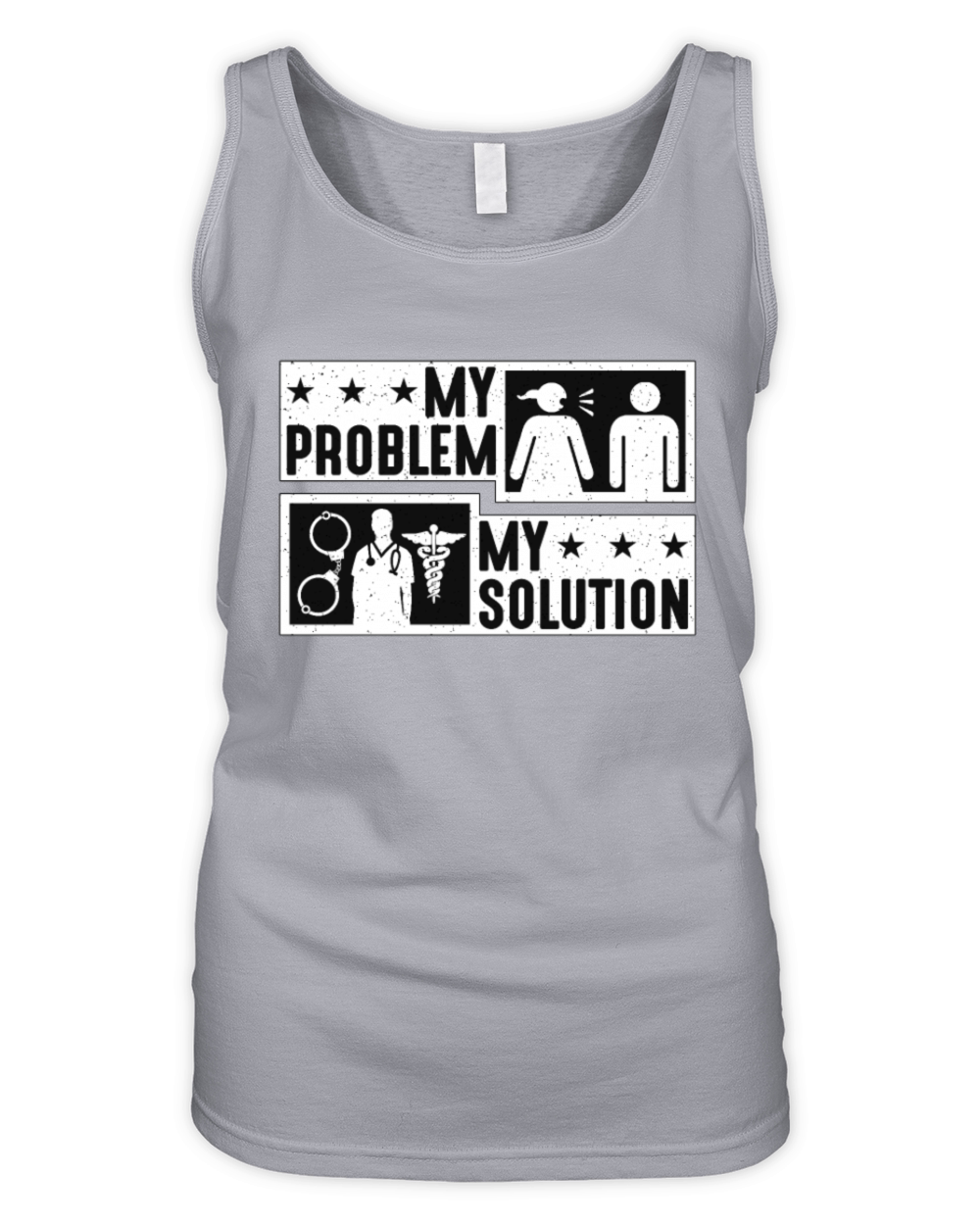 Correctional Nurse My Problem My Pictogram Dad Mom Organic Women's Tank Top