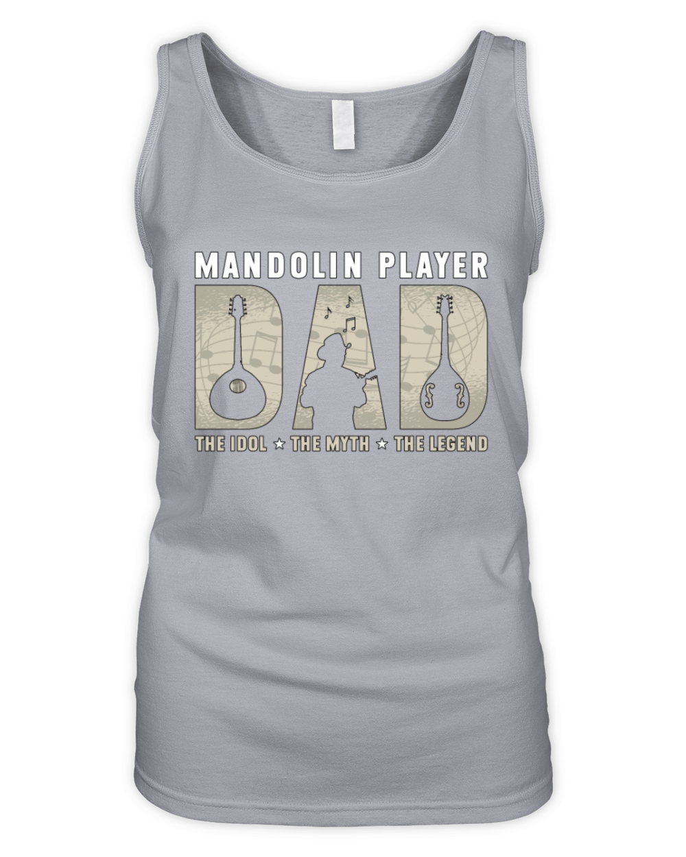 Mandolin Player Dad The Idol The Bluegrass Music Organic Women's Tank Top