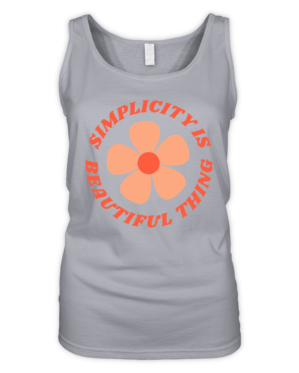 Simplicity Is Beautiful Thing Organic Women's Tank Top