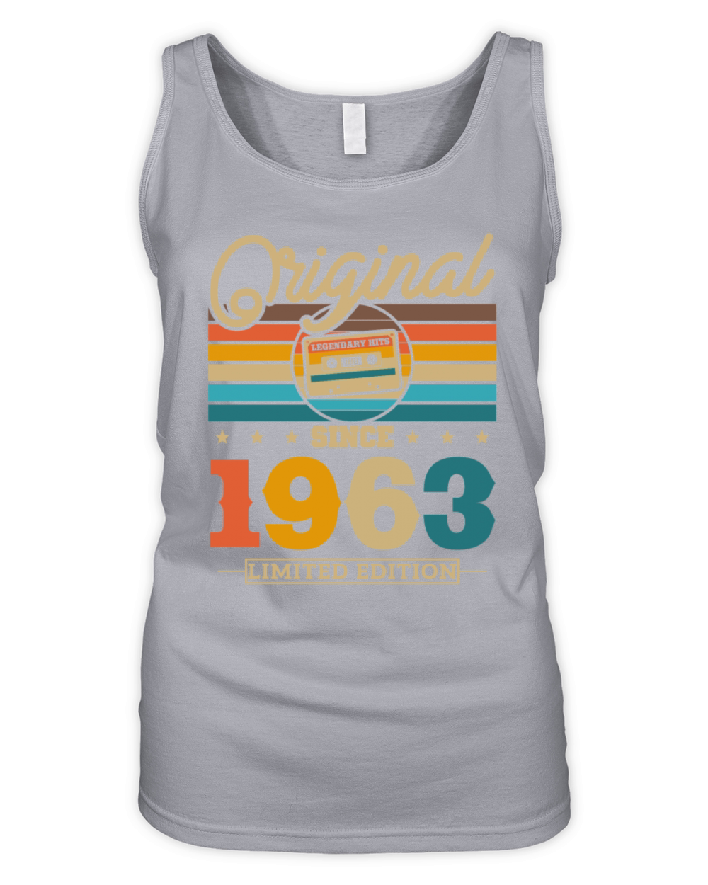 Vintage 1963 Birthday Gift Organic Women's Tank Top