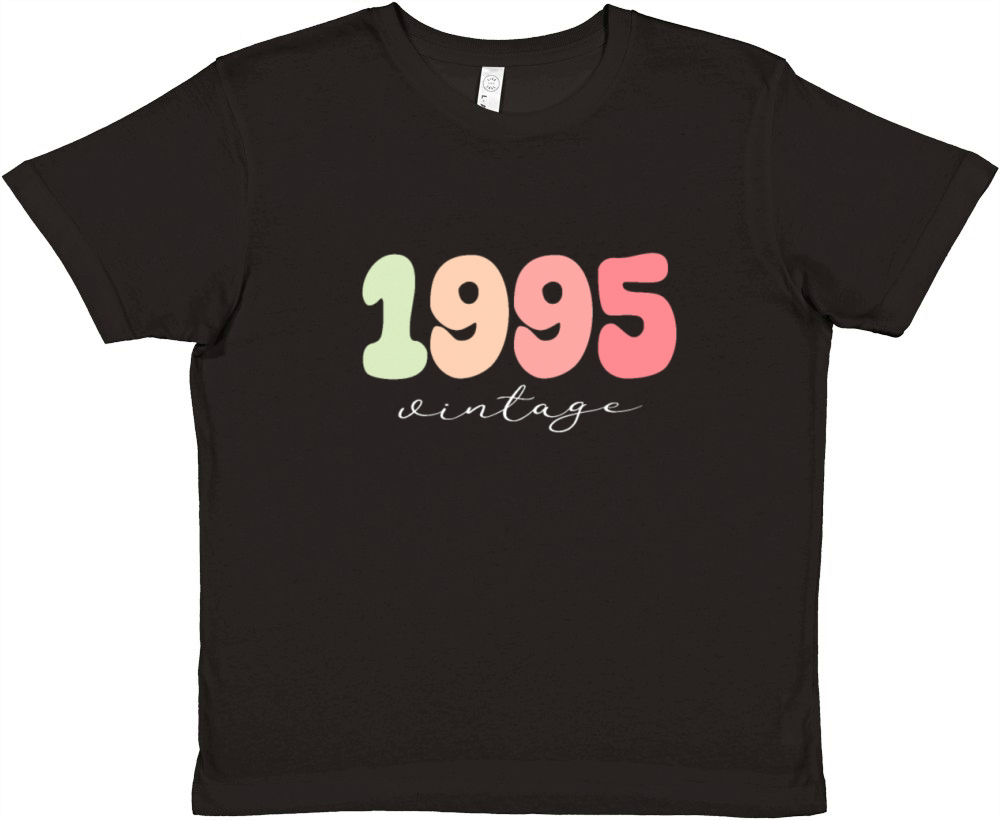 Birthday 1995 Vintage Premium Kids Crewneck T-shirt