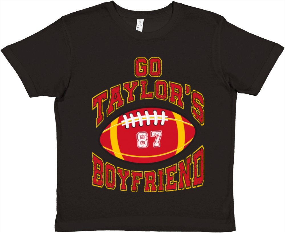 go taylors boyfriend funny football fantasy on Premium Kids Crewneck T-shirt