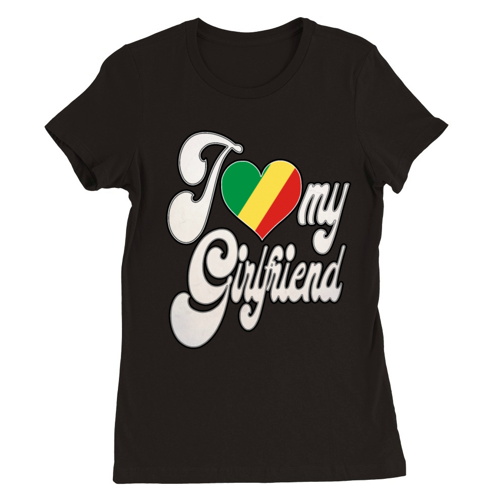 CongoRI Love My Congolese Republic Girlfriend Premium Womens Crewneck T-shirt