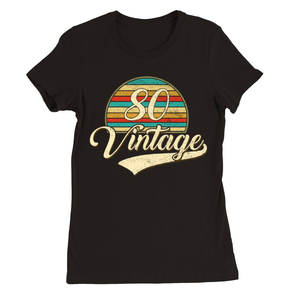 Vintage 80 Premium Womens Crewneck T-shirt
