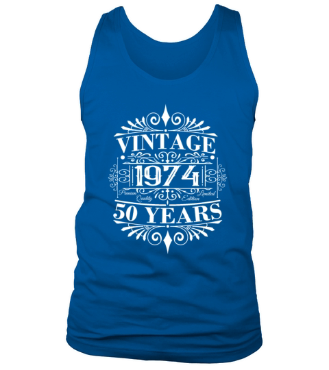 1974 50th birthday sayings vintage Tank Top Unisex