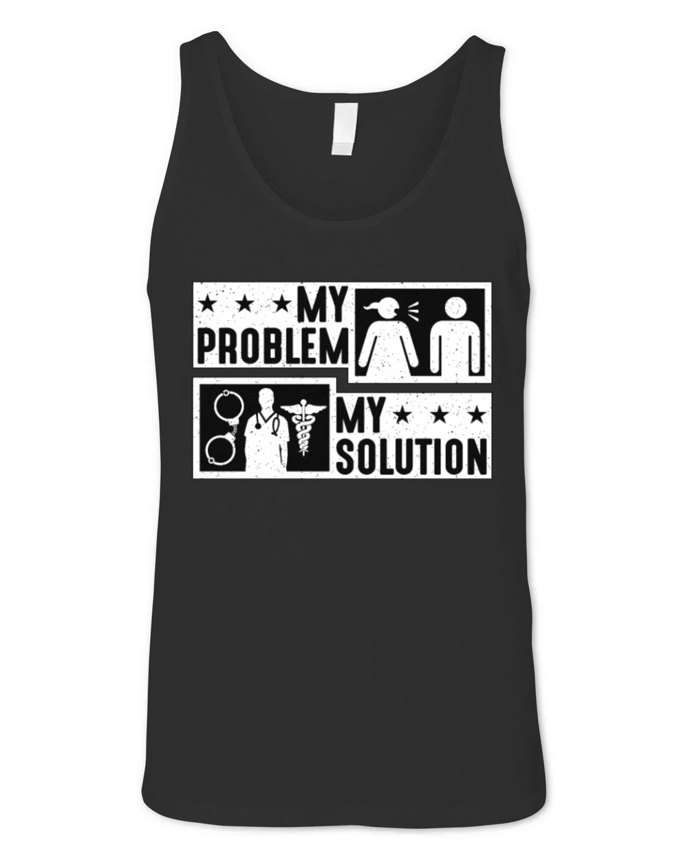 Correctional Nurse My Problem My Pictogram Dad Mom Unisex Jersey Tank