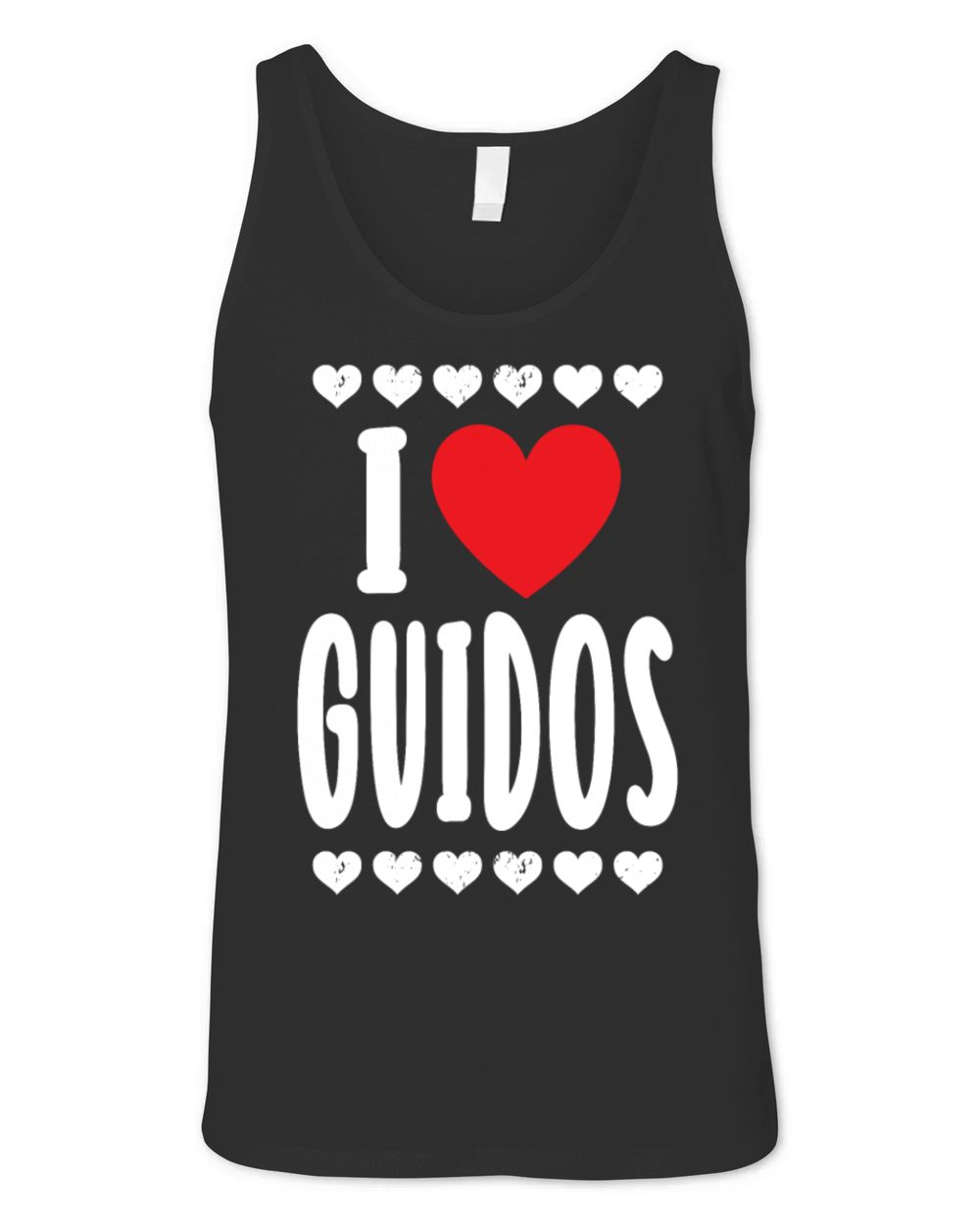 I Love Guidos Italian Urban Macho Party Unisex Jersey Tank