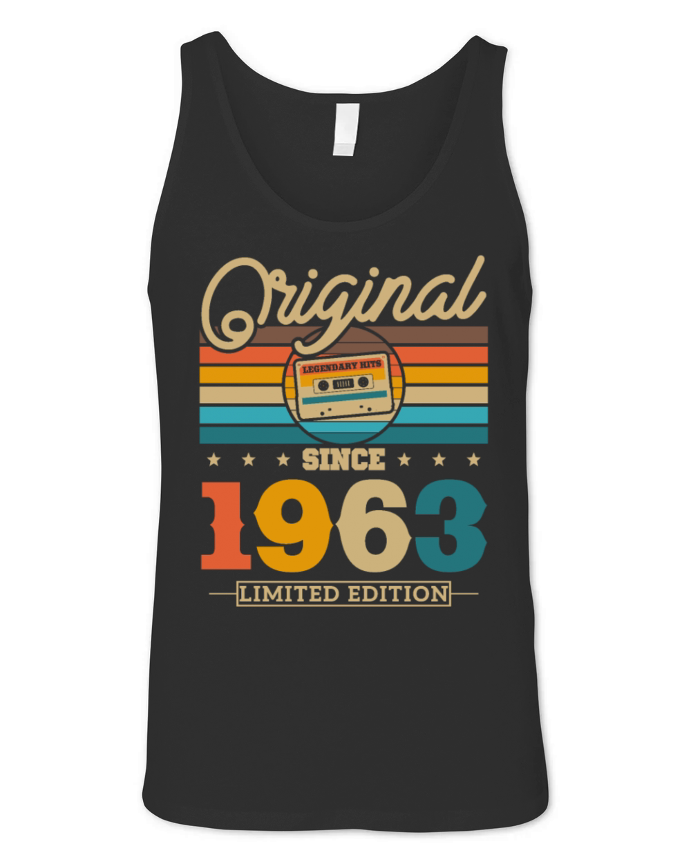 Vintage 1963 Birthday Gift Unisex Jersey Tank