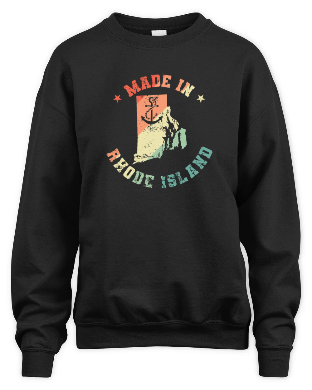 Made in Rhode Island USA Unisex Premium Crewneck Sweatshirt