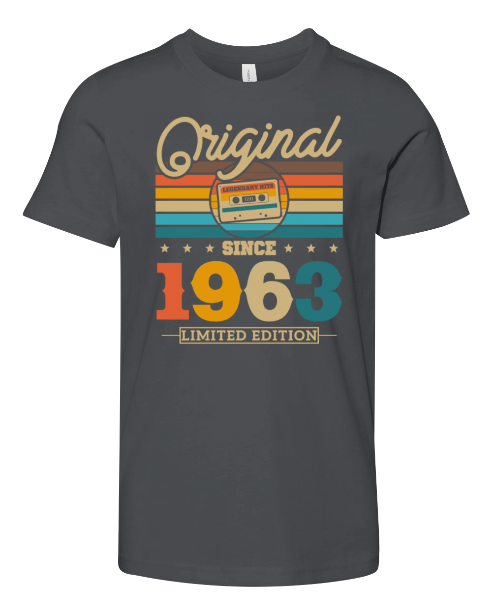 Vintage 1963 Birthday Gift Youth Unisex Jersey Tee