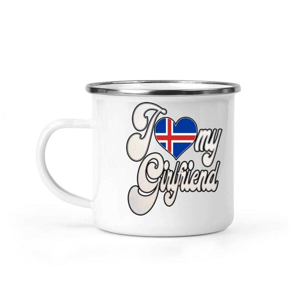 IcelandI Love My Iceland Girlfriend Camping Mug