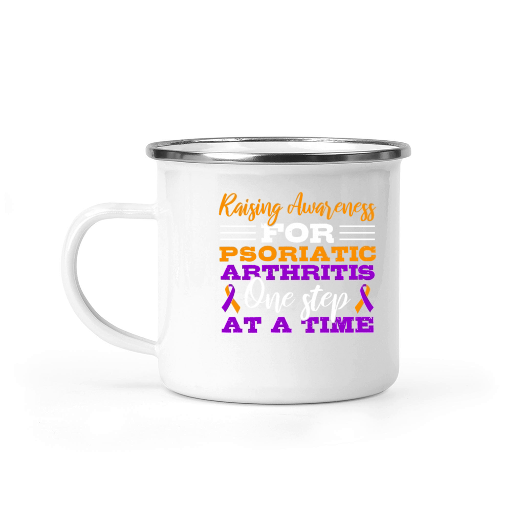 Raising Awareness For Psoriatic Arthritis One Camping Mug
