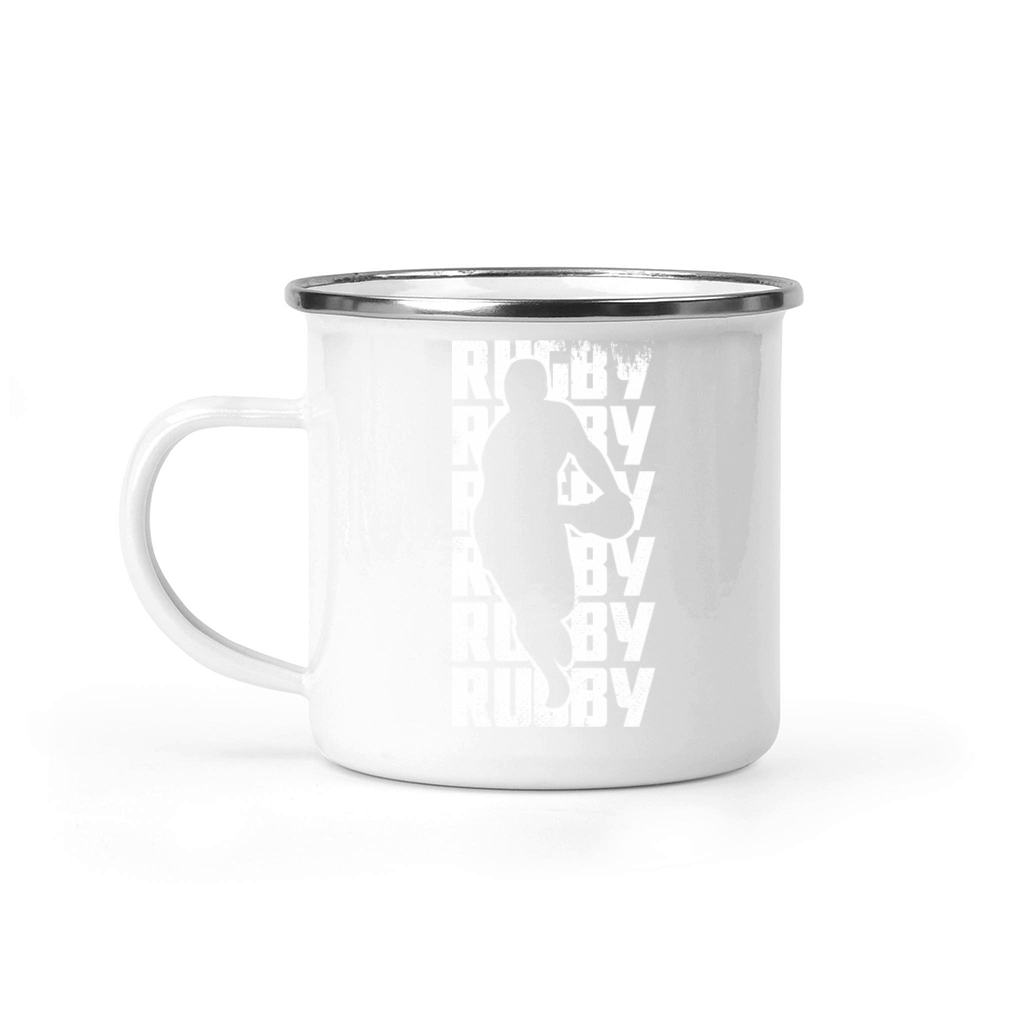 Rugby Player Camping Mug