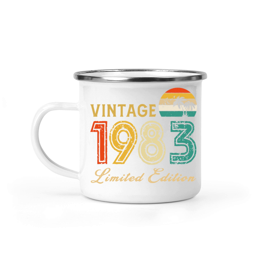 Vintage 1983 Limited Edition Made In 1983 Birthday Camping Mug