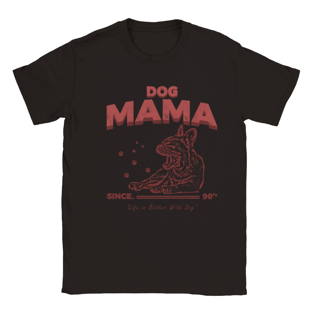 Dog Mama Vintage Classic Kids Crewneck T-shirt